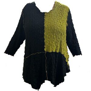 "Pucker Color Block Tunic" by Noblu. Sold in Artful Home
